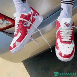 Kansas City Chiefs Brush Pattern Air Force Shoes Men Women Sneakers AF1 Sneakers Product Photo 2