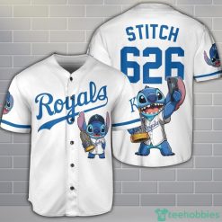 Kansas City Royals Lilo And Stitch Baseball Jersey Shirt Custom Name Number For Fans Product Photo 1