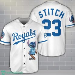Kansas City Royals Lilo And Stitch Baseball Jersey Shirt Custom Name Number Team Gift Product Photo 1