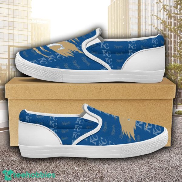 Kansas City Royals Logo Team Slip On Shoes Trending Goft For Fans Product Photo 2