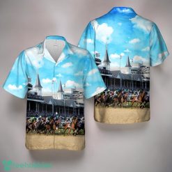 Kentucky Derby Horse Racing Hawaiian Shirt Product Photo 3