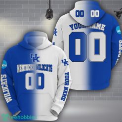 Kentucky Wildcats 3D Hoodie Custom Name Number Unisex Football Team Hoodie Product Photo 2