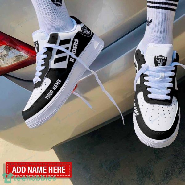 Las Vegas Raiders Custom Name Air Force Shoes Sport Men Women Sneakers Product Photo 4
