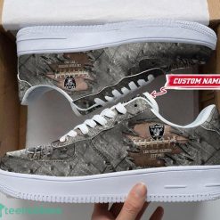 Las Vegas Raiders Custom Name Air Force Shoes Sport Running Sneakers Product Photo 1