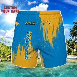 Los Angeles Chargers 3D Shorts All printing Beach Shorts Custom Name For Fans Product Photo 1