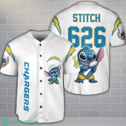 Los Angeles Chargers Lilo And Stitch Champions Baseball Jersey Shirt Custom Name Number Team Gift Product Photo 1
