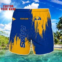 Los Angeles Rams 3D Shorts All printing Beach Shorts Custom Name For Fans Product Photo 1