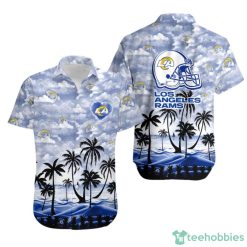 Los Angeles Rams Coconut Palms Limited Edition Hawaii Shirt Summer Beach Shirt Product Photo 1