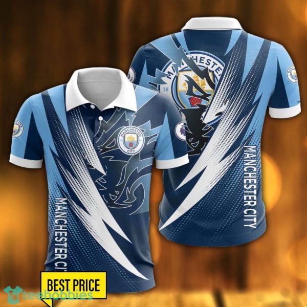 Manchester City F.C 3D Polo Shirt Golf Lover Gift For Men Product Photo 1