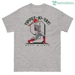 Matt Mclain Yippee Ki Yay Cincinnati Reds Shirt image Matt Mclain Yippee Ki Yay Cincinnati Reds Shirt Product Photo 3