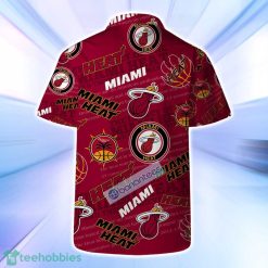 Miami Heat NBA Logo Basketball Stars Pattern Set Hawaiian Shirt & Short image Miami Heat NBA Logo Basketball Stars Pattern Set Hawaiian Shirt & Short Product Photo 3