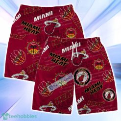 Miami Heat NBA Logo Basketball Stars Pattern Set Hawaiian Shirt & Short image Miami Heat NBA Logo Basketball Stars Pattern Set Hawaiian Shirt & Short Product Photo 4