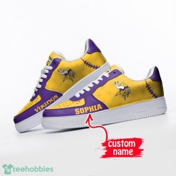 Minnesota Vikings Air Force 1 Sneakers Custom Name Minnesota Vikings Shoes Product Photo 3