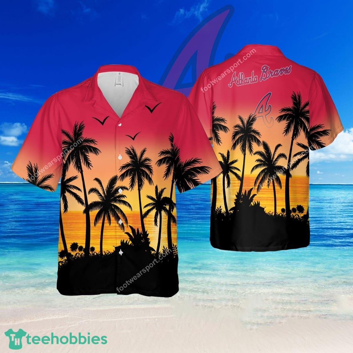 MLB Atlanta Braves Trendy Logo Aloha Hawaiian Shirt Men And Women Gift - MLB Atlanta Braves Trendy Logo Aloha Hawaiian Shirt Men And Women Gift