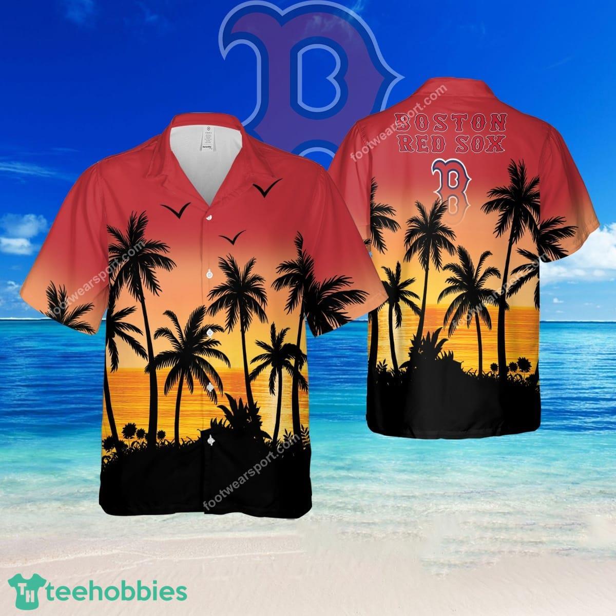 MLB Boston Red Sox Unique Brand AOP Hawaiian Shirt Gift For Fans - MLB Boston Red Sox Unique Brand AOP Hawaiian Shirt Gift For Fans