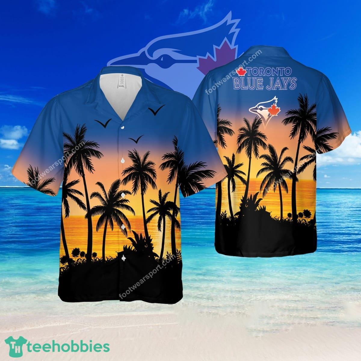 MLB Toronto Blue Jays Island Logo AOP Hawaiian Shirt For Summer - MLB Toronto Blue Jays Island Logo AOP Hawaiian Shirt For Summer