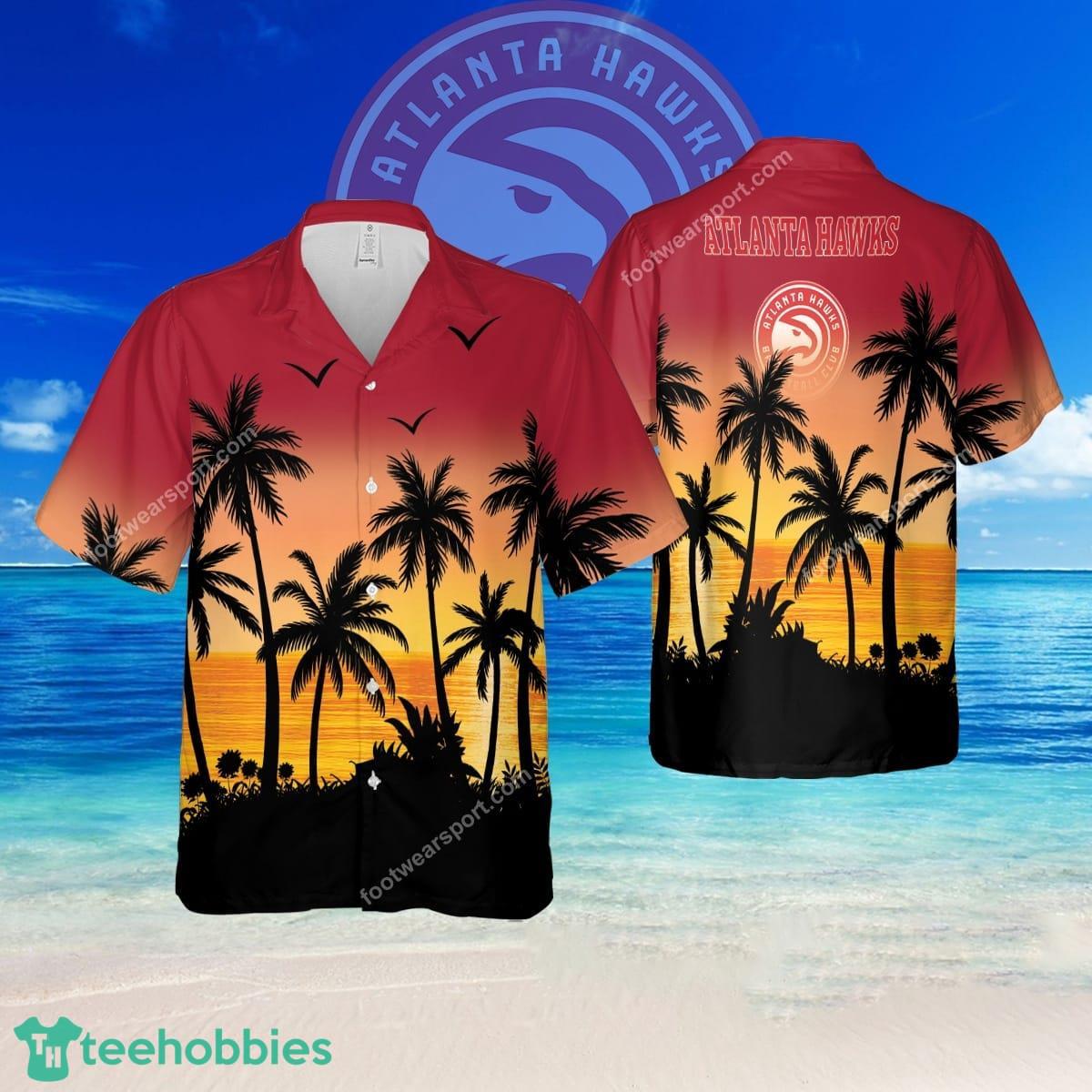 NBA Atlanta Hawks Island Brand Beach Hawaiian Shirt For Men And Women - NBA Atlanta Hawks Island Brand Beach Hawaiian Shirt For Men And Women