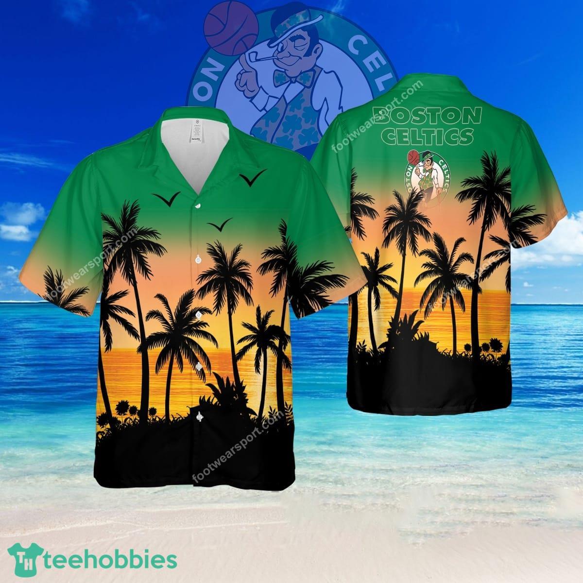 NBA Boston Celtics Exotic Logo Aloha Hawaiian Shirt Gift For Fans - NBA Boston Celtics Exotic Logo Aloha Hawaiian Shirt Gift For Fans
