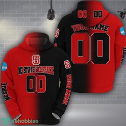NC State Wolfpack 3D Hoodie Custom Name Number Unisex Football Team Hoodie Product Photo 2
