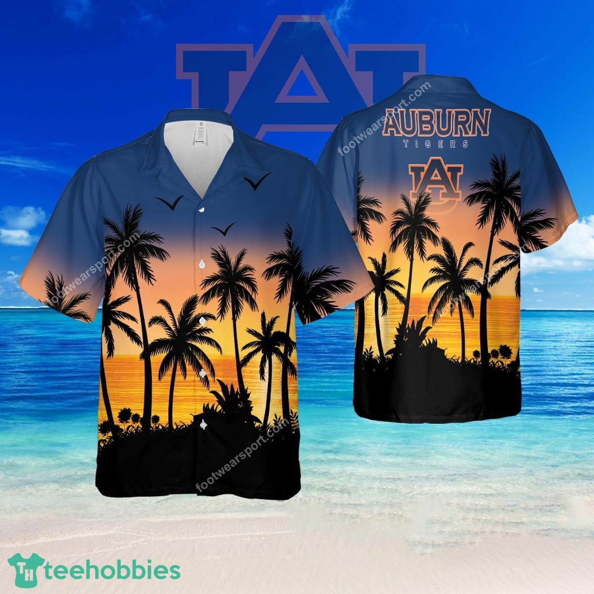 NCAA Auburn Tigers Trendy Brand All Over Print Hawaiian Shirt Men And Women Gift - NCAA Auburn Tigers Trendy Brand All Over Print Hawaiian Shirt Men And Women Gift