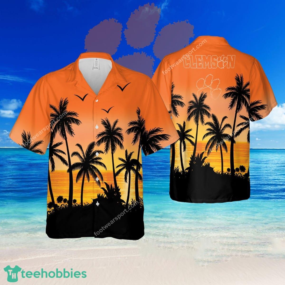 NCAA Clemson Tigers Sunset Brand Aloha Hawaiian Shirt Men And Women Gift - NCAA Clemson Tigers Sunset Brand Aloha Hawaiian Shirt Men And Women Gift