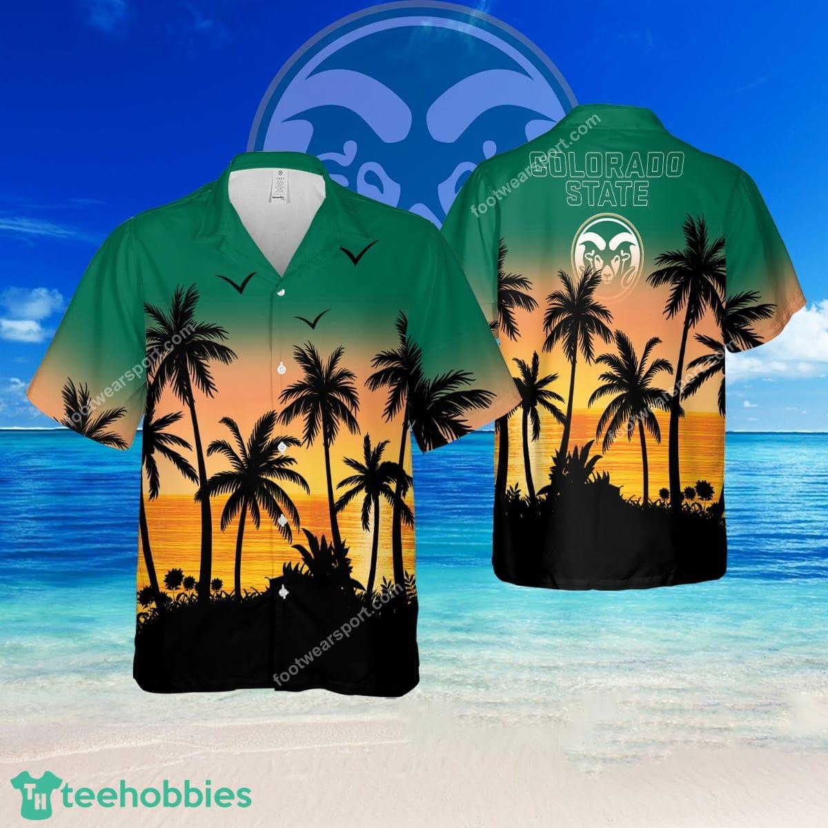 NCAA Colorado State Rams Coconut Brand All Over Print Hawaiian Shirt For Summer - NCAA Colorado State Rams Coconut Brand All Over Print Hawaiian Shirt For Summer