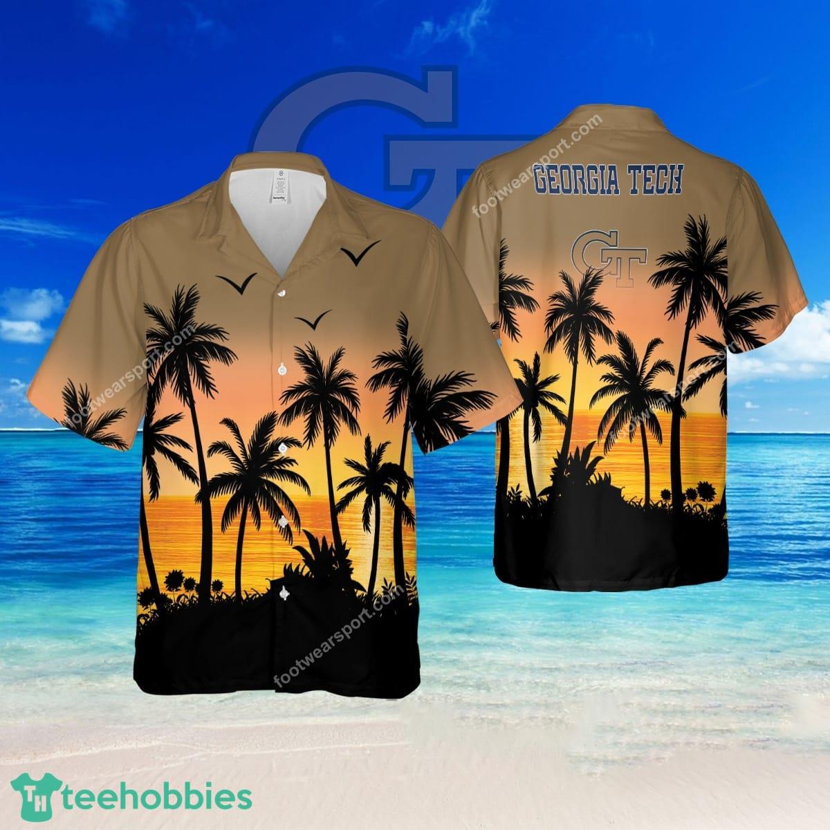 NCAA Georgia Tech Yellow Jackets Exotic Logo 3D Hawaiian Shirt Men And Women Gift - NCAA Georgia Tech Yellow Jackets Exotic Logo 3D Hawaiian Shirt Men And Women Gift