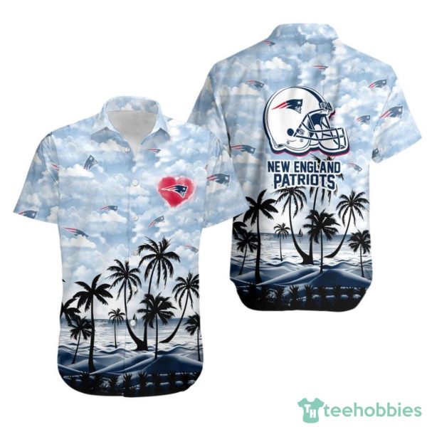 New England Patriots Coconut Palms Limited Edition Hawaii Shirt Summer Beach Shirt Product Photo 1