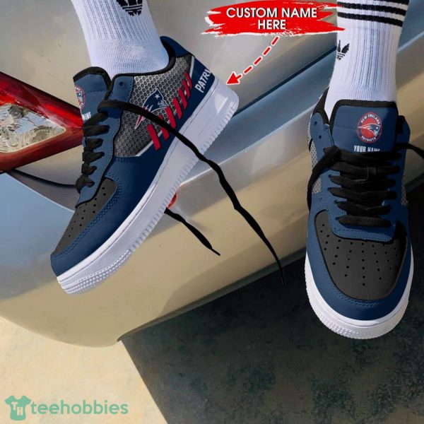 New England Patriots Custom Name Air Force Shoes Sport Running Sneakers Product Photo 1