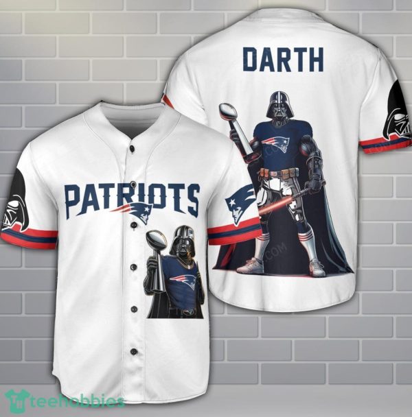 New England Patriots Darth Vader 3D Baseball Jersey Shirt Product Photo 1