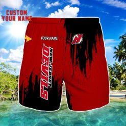 New Jersey Devils 3D Shorts All printing Beach Shorts Custom Name For Fans Product Photo 1