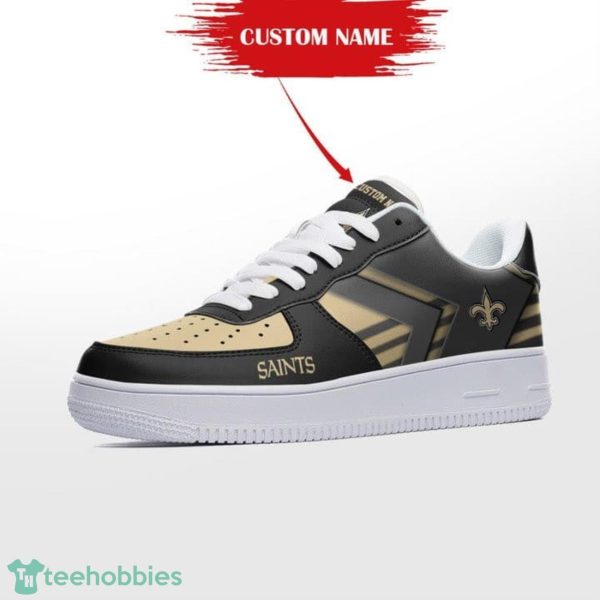 New Orleans Saints Personalized Name Sneakers Air Force Shoes Sport Fans Dynamic Shoes Product Photo 3