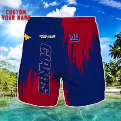New York Giants 3D Shorts All printing Beach Shorts Custom Name For Fans Product Photo 1