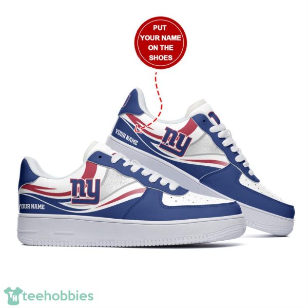 New York Giants Personalized Name Sneakers Air Force Shoes Sport Fans Dynamic Shoes Product Photo 1