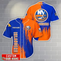 New York Islanders Personalized Name 3D Baseball Jersey Shirt Gift For Sport Season Product Photo 1