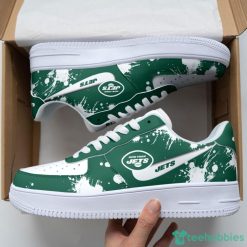 New York Jets Brush Pattern Air Force Shoes Men Women Sneakers AF1 Sneakers Product Photo 1