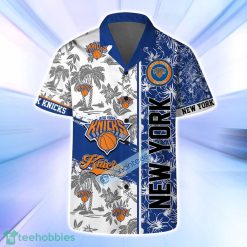 New York Knicks NBA Logo Hibiscus Mix Tree Pattern Set Hawaiian Shirt & Short image New York Knicks NBA Logo Hibiscus Mix Tree Pattern Set Hawaiian Shirt & Short Product Photo 2