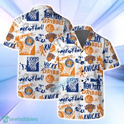New York Knicks NBA Logo Street 3D Design Set Hawaiian Shirt & Short Product Photo 1