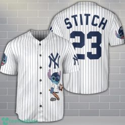 New York Yankees Lilo And Stitch Baseball Jersey Shirt Custom Name Number Team Gift Product Photo 1