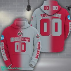 Ohio State Buckeyes 3D Hoodie Custom Name Number Unisex Football Team Hoodie Product Photo 1