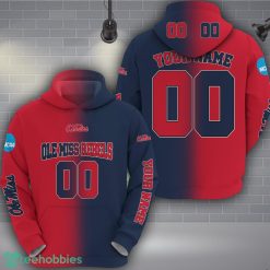 Ole Miss Rebels 3D Hoodie Custom Name Number Unisex Football Team Hoodie Product Photo 2
