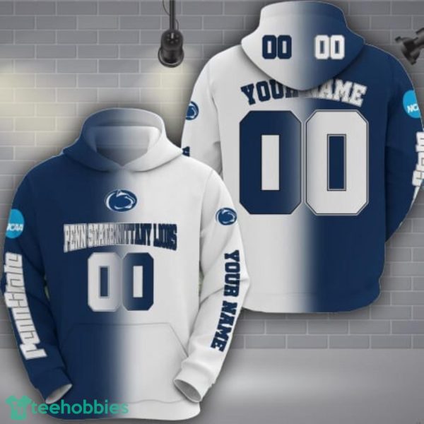 Penn State Nittany Lions 3D Hoodie Custom Name Number Unisex Football Team Hoodie Product Photo 1