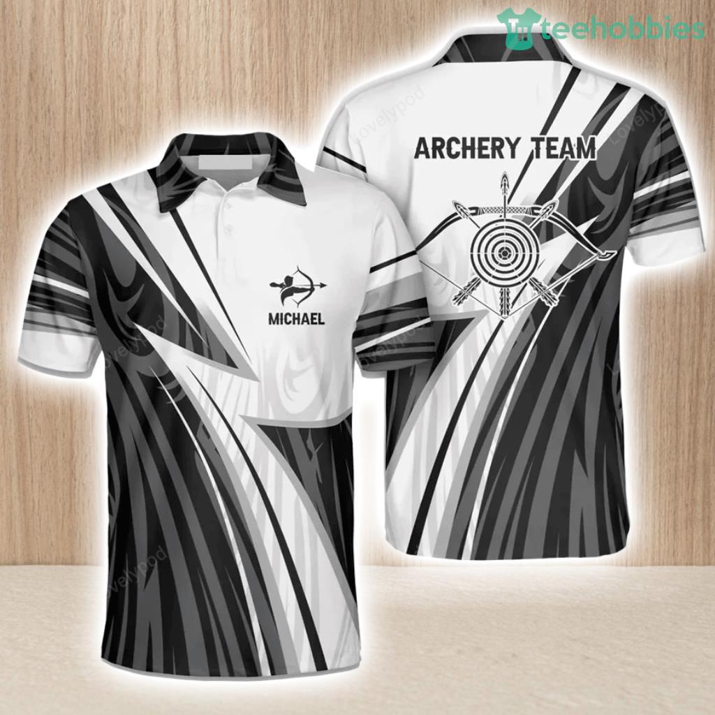 Personalized Team Name Archery Polo Shirt Athlete Personalized Archery ...