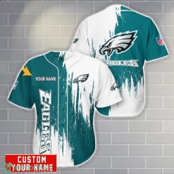 Philadelphia Eagles Personalized Name 3D Baseball Jersey Shirt Gift For Sport Season Product Photo 1