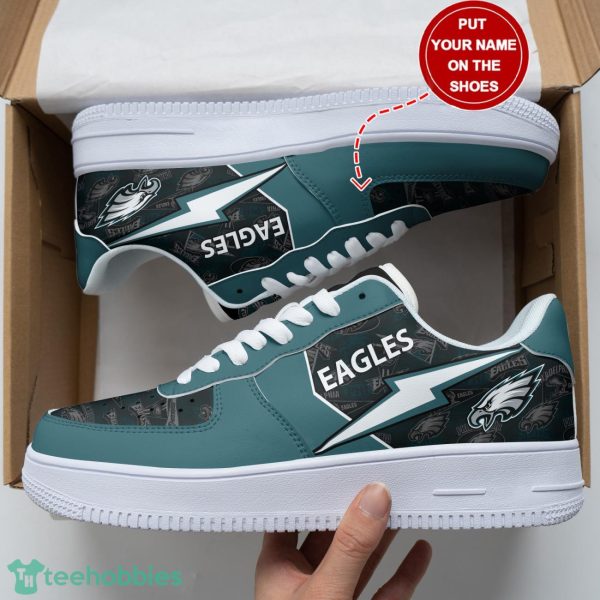 Philadelphia Eagles Personalized Name Sneakers Air Force Shoes Sport Fans Hoilday Gift Product Photo 3