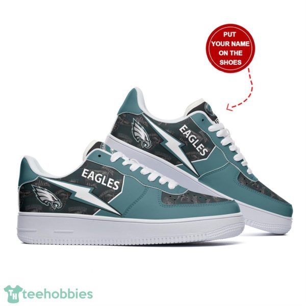 Philadelphia Eagles Personalized Name Sneakers Air Force Shoes Sport Fans Hoilday Gift Product Photo 4