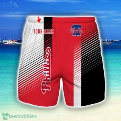 Philadelphia Phillies Beach Shorts For Sport Fans Team Summer Gift Custom Name Product Photo 1