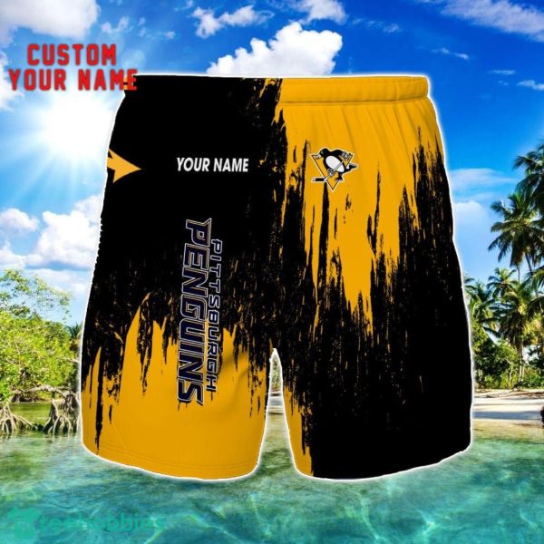 Pittsburgh Penguins 3D Shorts All printing Beach Shorts Custom Name For Fans Product Photo 1