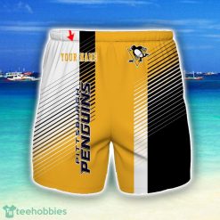 Pittsburgh Penguins Beach Shorts For Sport Fans Team Summer Gift Custom Name Product Photo 1