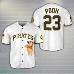 Pittsburgh Pirates Winnie the Pooh Baseball Jersey Shirt Cute Gift For Men Women Custom Name Number Product Photo 1